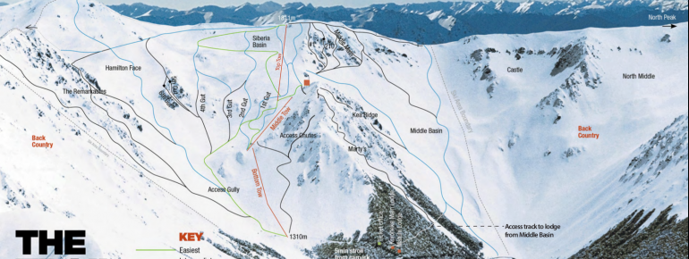 Trail Map Craigieburn Valley Ski Area