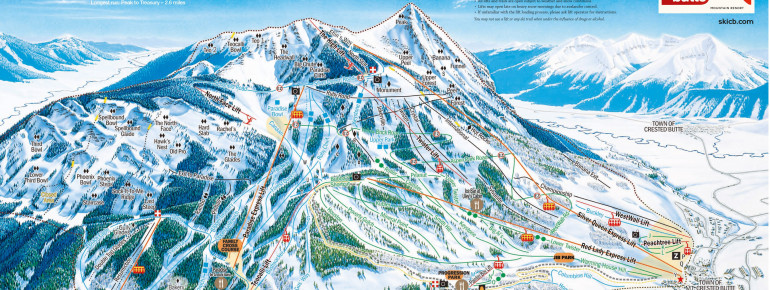 crested butte ski map