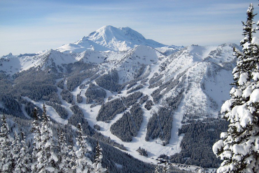 Crystal Mountain is located in the mountains of Washington.