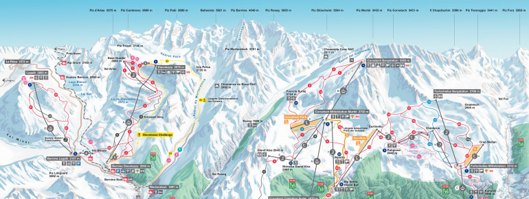 Trail Map Diavolezza Lagalb