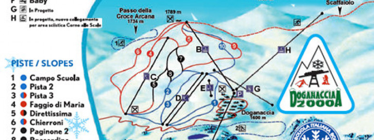 Trail Map Doganaccia 2000 – Cutigliano