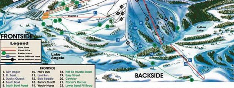 Trail Map Donner Ski Ranch
