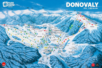 PARK SNOW Donovaly winter map