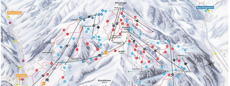 Trail Map Dorfgastein - Grossarl
