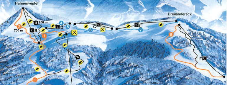 Trail Map Dreiländereck Arnoldstein