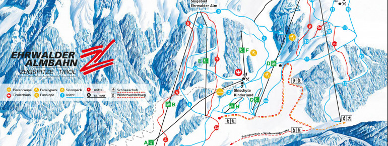 Trail Map Ehrwalder Almbahn