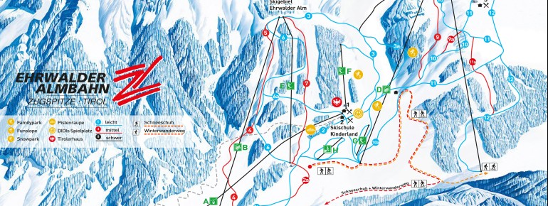 Trail Map Ehrwalder Almbahn