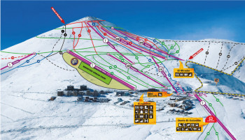 Trail Map ski resort Caldera