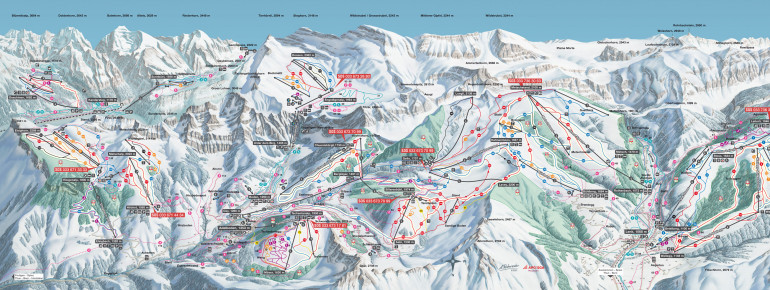 Trail Map Engstligenalp Adelboden