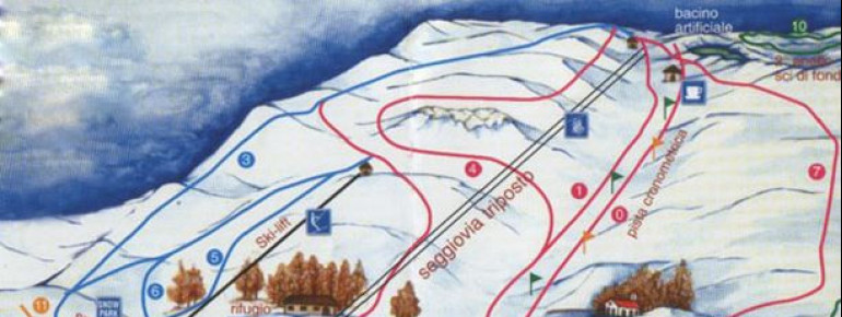 Trail Map Eremo di Monte Carpegna Ski Resort
