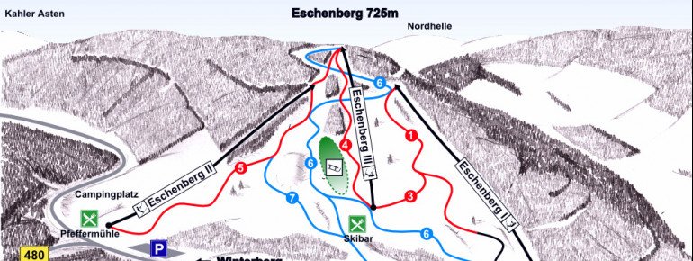 Trail Map Eschenberglifte Niedersfeld