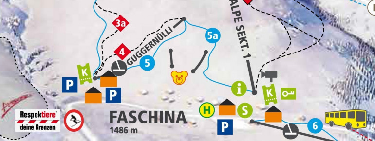 Trail Map Faschina - Fontanella