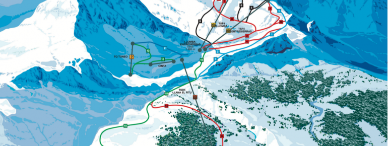 Trail map Fuentes de Invierno