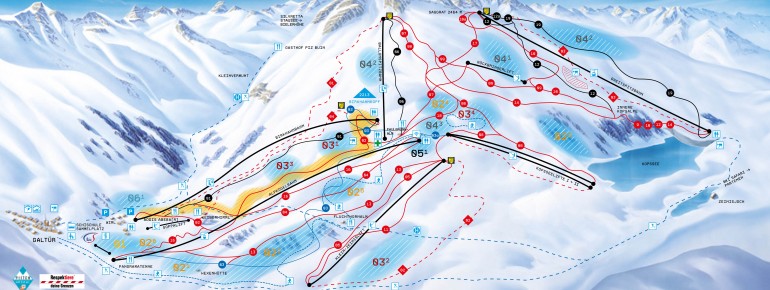 Trail Map Galtür – Silvapark