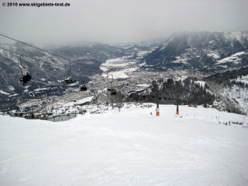 View onto the slopes at the Kreuzeck area