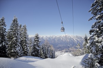 The Kreuzeckbahn in the Garmisch Classic ski area