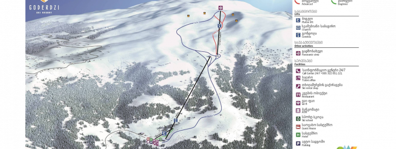 Trail Map Goderdzi Ski Resort
