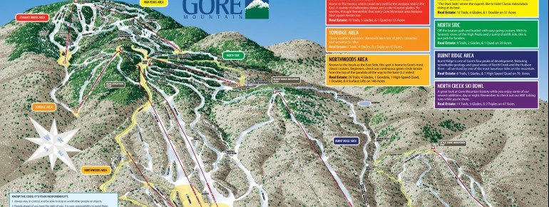 Trail Map Gore Mountain