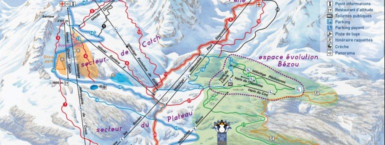 Trail Map Gourette