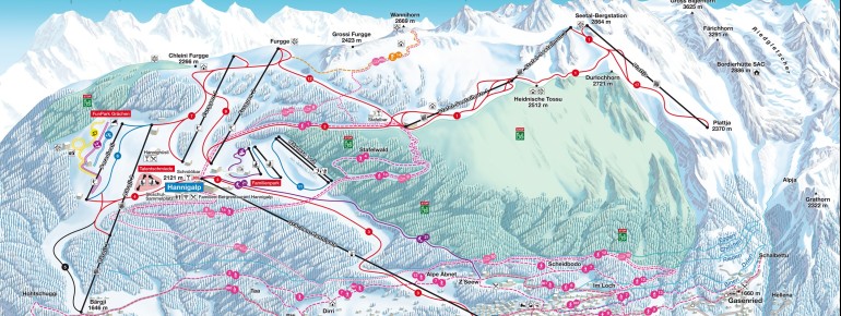 Trail Map Grächen