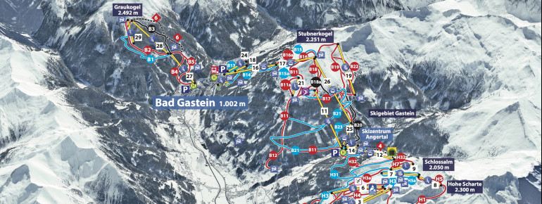 Trail Map Graukogel - Bad Gastein