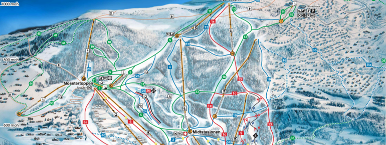 Trail Map Hafjell