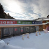 Skis can be rented on site.