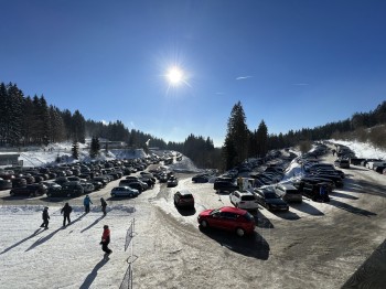 The parking spaces at Hochficht are free of charge.