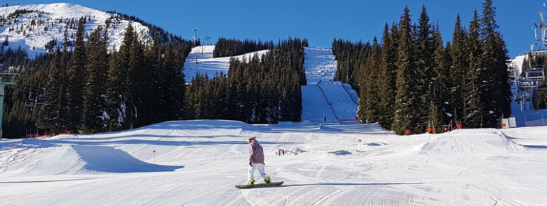 Freestyle fans have fun in the Terrain Park