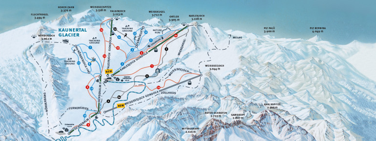 Trail Map Kaunertaler Gletscher