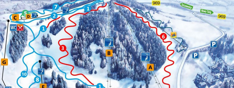 Trail Map Kluszkowce Czorsztyn Ski