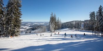 The ski resort is located at the South Bohemian region of Czech Republic.