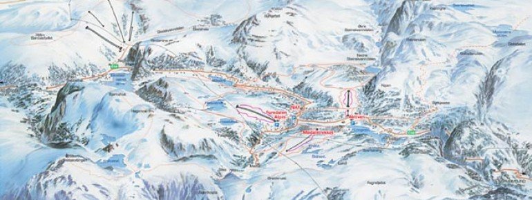 Trail Map Furedalen Alpin / Kvamskogen