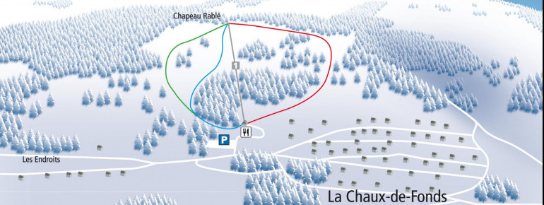 Trail Map La Chaux de Fonds