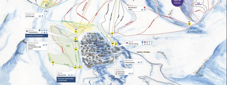 Slope Plan La Parva