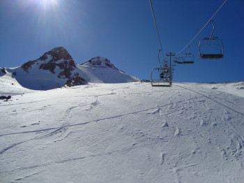 Here's to the wide open slopes at La Parva!
