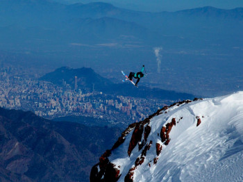 La Parva ski resort offers stunning, unique panoramic views of Santiago de Chile.