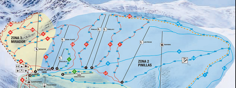 Trail Map La Pinilla