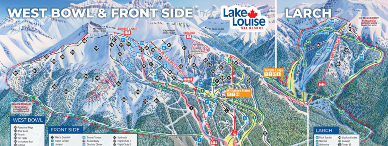 Trail Map Lake Louise Ski Resort