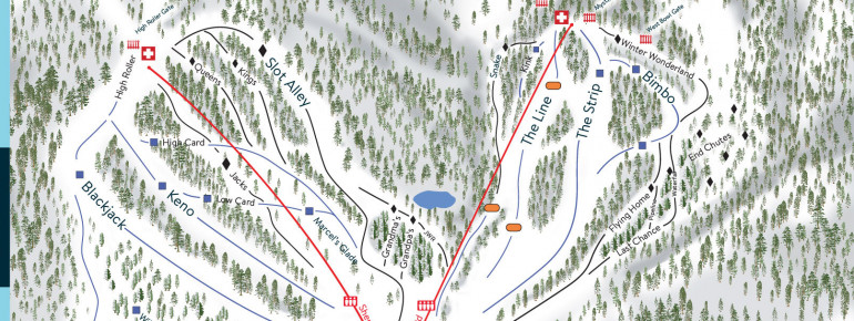 Trail Map Lee Canyon Ski Resort