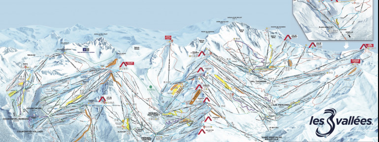 Trail Map Les 3 Vallees