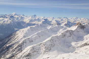View of the surrounding mountain backdrop.
