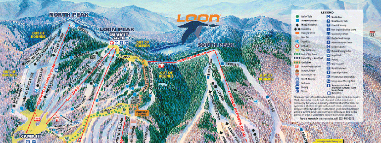 Trail Map Loon Mountain