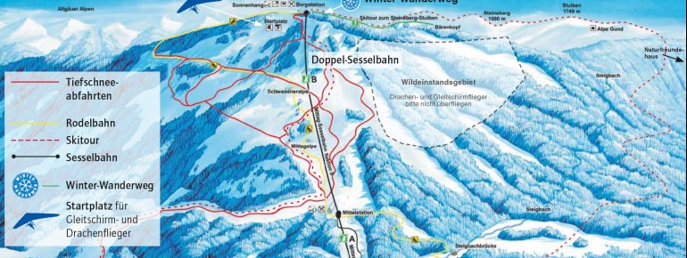 Trail Map Mittag Skicenter Immenstadt