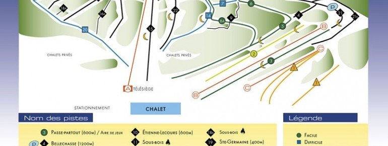 Trail Map Mont Orignal