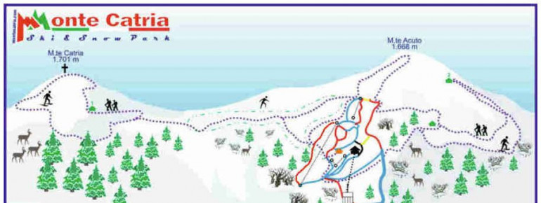 Trail Map Monte Catria Ski Resort