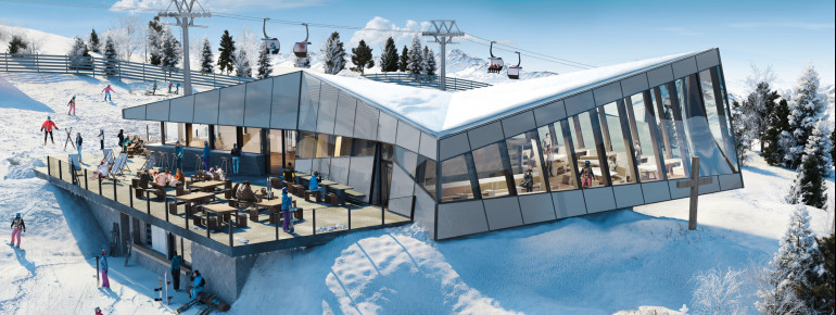 The Eagle panorama restaurant opened in December 2020.