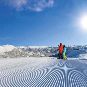 Fantastic slope conditions guarantee a successful day's skiing.