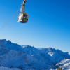 Nebelhornbahn gets you up to the highest peak of the bicountry ski region.