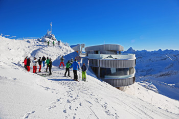 The top station at the Nebelhorn summit